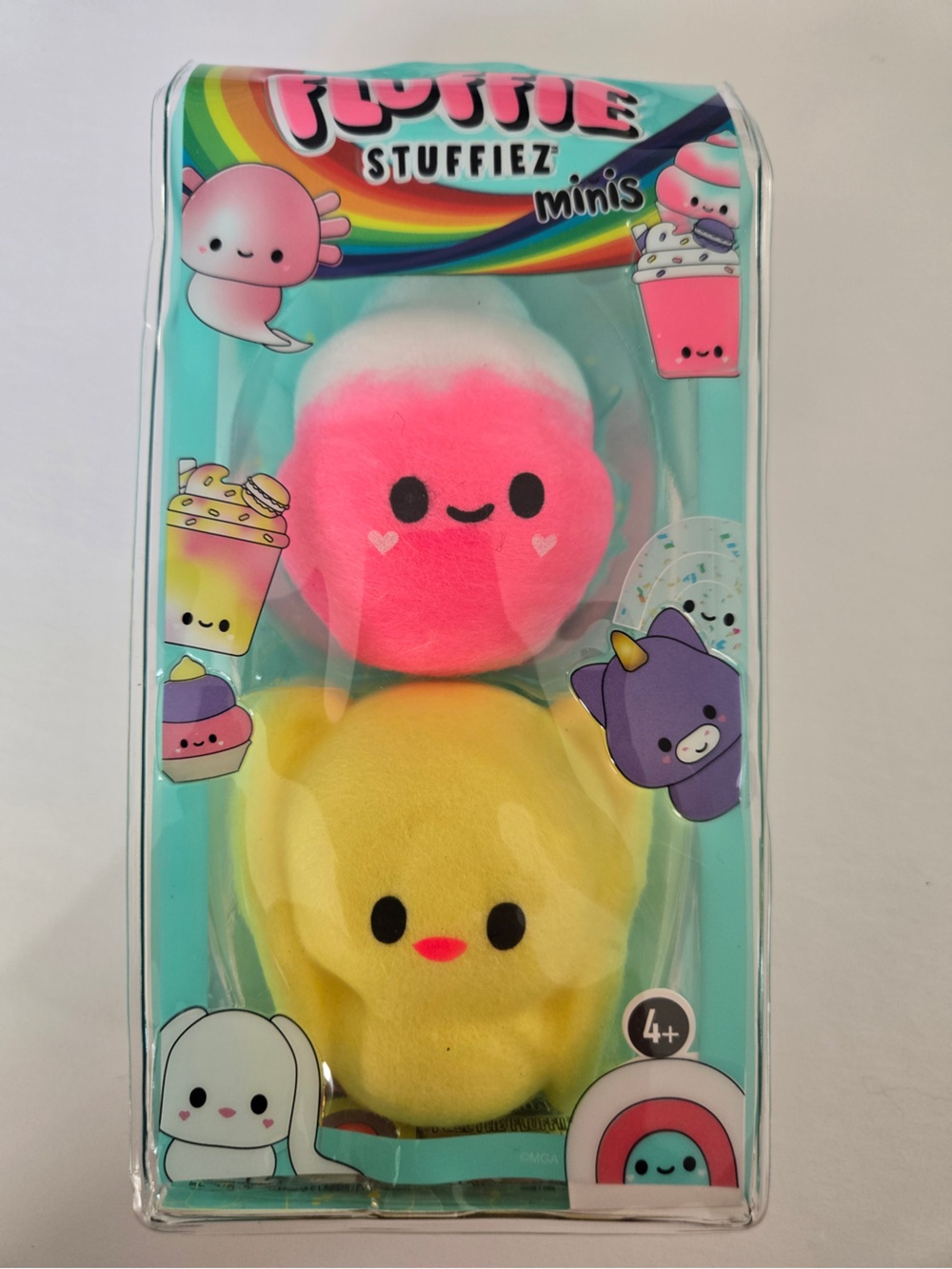 Fluffie Stuffiez Minis - Pink & Yellow Plush Duo